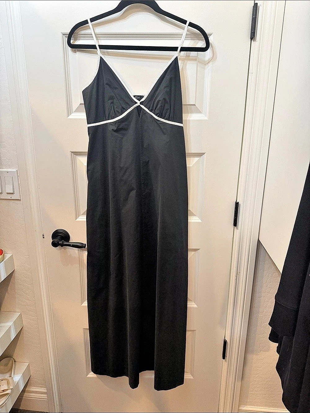 Rails Jessa Dress Maxi Dress in Black & White Size Small